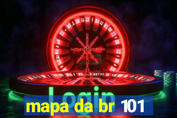 mapa da br 101